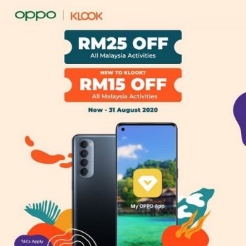 OPPO-Klook-Promotion-350x350 - Electronics & Computers Johor Kedah Kelantan Kuala Lumpur Melaka Mobile Phone Negeri Sembilan Online Store Pahang Penang Perak Perlis Promotions & Freebies Putrajaya Sabah Sarawak Selangor Terengganu 