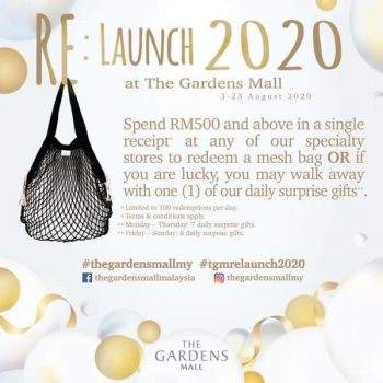 RE-LAUNCH-2020-Campaign-at-The-Gardens-Mall-350x350 - Kuala Lumpur Others Promotions & Freebies Selangor 