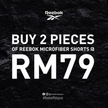 Reebok-MicroFiber-Shorts-Promo-350x350 - Fashion Lifestyle & Department Store Kuala Lumpur Penang Promotions & Freebies Selangor Sportswear 