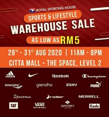 Royal-Sporting-House-Warehouse-Sale-at-CITTA-Mall-350x376 - Apparels Fashion Accessories Fashion Lifestyle & Department Store Selangor Sportswear Warehouse Sale & Clearance in Malaysia 