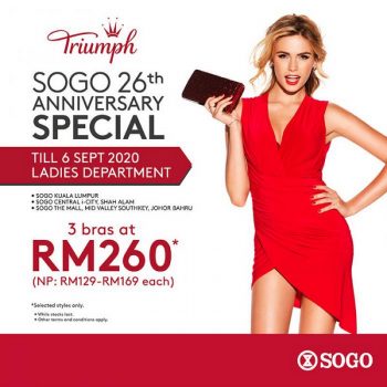 SOGO-26th-Anniversary-Special-Triumph-Sale-350x350 - Fashion Lifestyle & Department Store Johor Kuala Lumpur Lingerie Malaysia Sales Selangor Supermarket & Hypermarket 