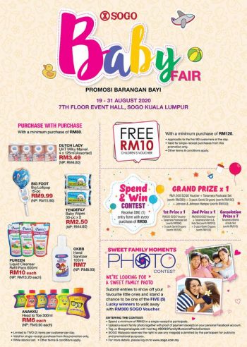 SOGO-Baby-Fair-Promotion-350x492 - Kuala Lumpur Promotions & Freebies Selangor Supermarket & Hypermarket 