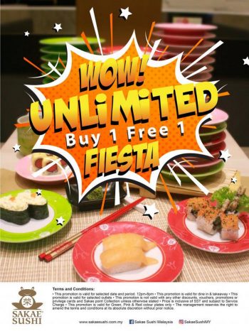 Sakae-Sushi-Wow-Unlimited-Buy-1-Free-1-Promotion-350x466 - Beverages Food , Restaurant & Pub Johor Kedah Kelantan Kuala Lumpur Melaka Negeri Sembilan Pahang Penang Perak Perlis Promotions & Freebies Putrajaya Sabah Sarawak Selangor Terengganu 