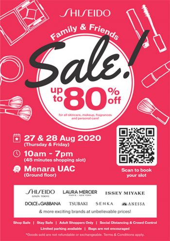 Shiseido-Friends-Family-Sale-350x496 - Beauty & Health Personal Care Selangor Skincare Warehouse Sale & Clearance in Malaysia 