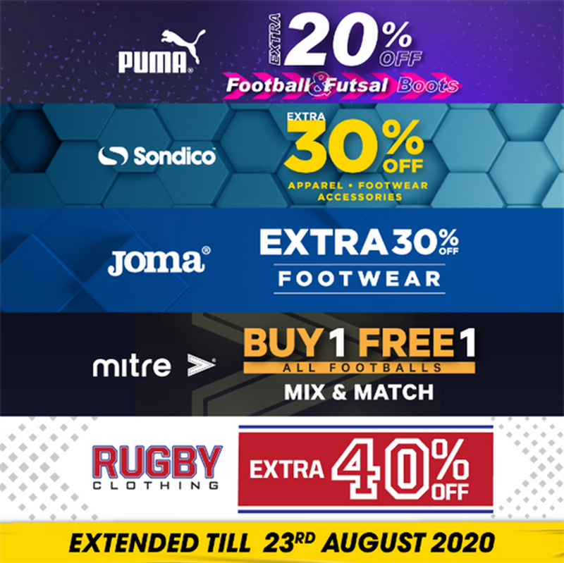 Now till 23 Aug 2022 Sports  Direct  Football Promo  
