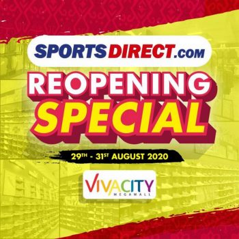Sports-Direct-Repoening-Promotion-at-Vivacity-350x350 - Apparels Fashion Accessories Fashion Lifestyle & Department Store Footwear Promotions & Freebies Sarawak Sportswear 