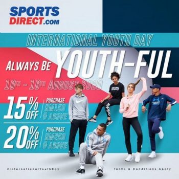 SportsDirect-International-Youth-Day-Promo-350x350 - Apparels Fashion Accessories Fashion Lifestyle & Department Store Johor Kedah Kelantan Kuala Lumpur Melaka Negeri Sembilan Online Store Pahang Penang Perak Perlis Promotions & Freebies Putrajaya Sabah Sarawak Selangor Terengganu 