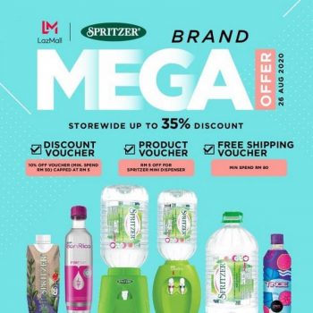 Spritzer-Brand-Mega-Promo-at-Lazada-350x350 - Beverages Food , Restaurant & Pub Johor Kedah Kelantan Kuala Lumpur Melaka Negeri Sembilan Online Store Others Pahang Penang Perak Perlis Promotions & Freebies Putrajaya Sabah Sarawak Selangor Terengganu 