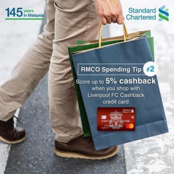 Standard-Chartered-5-Cashback-Promo-350x350 - Bank & Finance Johor Kedah Kelantan Kuala Lumpur Melaka Negeri Sembilan Online Store Pahang Penang Perak Perlis Promotions & Freebies Putrajaya Sabah Sarawak Selangor Standard Chartered Bank Terengganu 