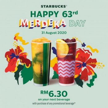 Starbucks-63rd-Merdeka-Day-Promotion-350x350 - Beverages Food , Restaurant & Pub Johor Kedah Kelantan Kuala Lumpur Melaka Negeri Sembilan Pahang Penang Perak Perlis Promotions & Freebies Putrajaya Sabah Sarawak Selangor Terengganu 