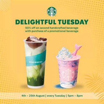 Starbucks-Delightful-Tuesday-Promo-1-350x350 - Beverages Food , Restaurant & Pub Johor Kedah Kelantan Kuala Lumpur Melaka Negeri Sembilan Pahang Penang Perak Perlis Promotions & Freebies Putrajaya Sabah Sarawak Selangor Terengganu 