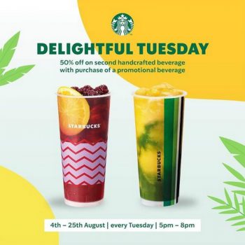 Starbucks-Delightful-Tuesday-Promo-350x350 - Beverages Food , Restaurant & Pub Johor Kedah Kelantan Kuala Lumpur Melaka Negeri Sembilan Pahang Penang Perak Perlis Promotions & Freebies Putrajaya Sabah Sarawak Selangor Terengganu 