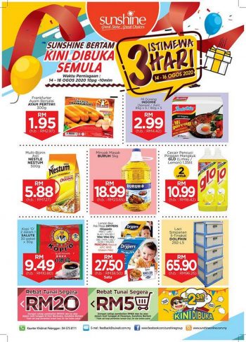 Sunshine-Re-Opening-Promotion-at-Bertam-Kepala-Batas-350x486 - Penang Promotions & Freebies Supermarket & Hypermarket 