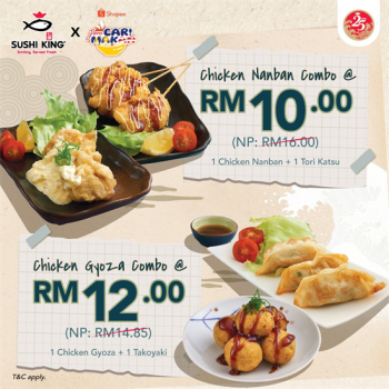 Sushi-King-Chicken-Nanban-Combo-Deals-at-Shopee-350x350 - Beverages Food , Restaurant & Pub Johor Kedah Kelantan Kuala Lumpur Melaka Negeri Sembilan Online Store Pahang Penang Perak Perlis Promotions & Freebies Putrajaya Sabah Sarawak Selangor Terengganu 