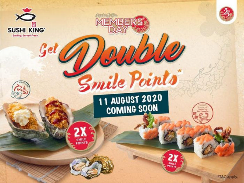 11 Aug 2020: Sushi King Members Day Promotion ...