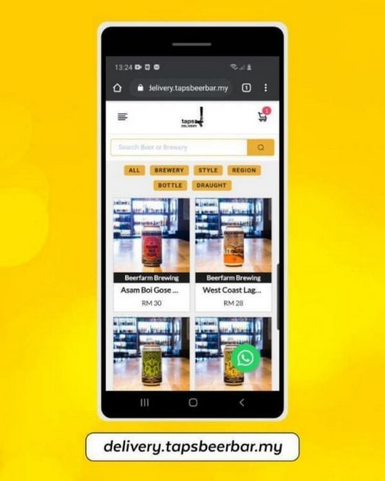 14 Aug 2020 Onward Taps Beer Bar Online Shop Promo