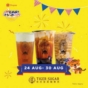 Tiger-Sugar-Jom-Cari-Makan-Promotion-at-Shopee-350x350 - Beverages Food , Restaurant & Pub Johor Kedah Kelantan Kuala Lumpur Melaka Negeri Sembilan Online Store Pahang Penang Perak Perlis Promotions & Freebies Putrajaya Sabah Sarawak Selangor Terengganu 