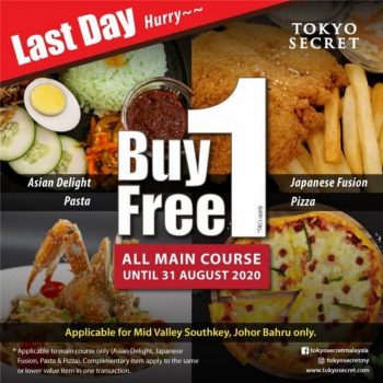 Tokyo-Secret-Buy-1-Free-1-Promo-at-Mid-Valley-Southkey-JB-350x350 - Beverages Food , Restaurant & Pub Johor Promotions & Freebies 