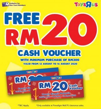 Toys-R-Us-Free-Rm20-Cash-Voucher-350x381 - Baby & Kids & Toys Promotions & Freebies Selangor Toys 