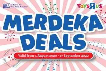 Toys-R-Us-Merdeka-Deals-350x233 - Baby & Kids & Parenting Johor Kedah Kelantan Kuala Lumpur Melaka Negeri Sembilan Online Store Pahang Penang Perak Perlis Promotions & Freebies Putrajaya Sabah Sarawak Selangor Terengganu Toys 