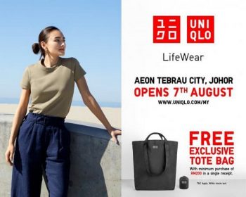Uniqlo-Reopening-Promo-at-Aeon-Tebrau-City-Johor-350x280 - Apparels Fashion Accessories Fashion Lifestyle & Department Store Johor Promotions & Freebies 