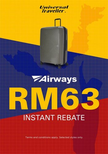 Universal-Traveller-Airways-Instant-Rebate-Promo-at-Robinsons-350x497 - Kuala Lumpur Luggage Promotions & Freebies Selangor Sports,Leisure & Travel 