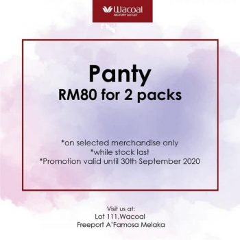 Wacoal-Panty-Promotion-at-Freeport-AFamosa-Outlet-350x350 - Fashion Lifestyle & Department Store Lingerie Melaka Promotions & Freebies 