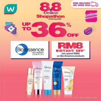 Watsons-Bio-Essence-8.8-Online-Shopathon-Sale-350x350 - Beauty & Health Johor Kedah Kelantan Kuala Lumpur Malaysia Sales Melaka Negeri Sembilan Online Store Pahang Penang Perak Perlis Personal Care Putrajaya Sabah Sarawak Selangor Skincare Terengganu 