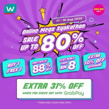 Watsons-Online-Mega-Syokathon-Sale-1-350x350 - Beauty & Health Health Supplements Johor Kedah Kelantan Kuala Lumpur Malaysia Sales Melaka Negeri Sembilan Online Store Pahang Penang Perak Perlis Personal Care Putrajaya Sabah Sarawak Selangor Terengganu 