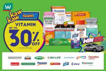 Watsons-Vitamin-Promotion-350x234 - Johor Kedah Kelantan Kuala Lumpur Melaka Nationwide Negeri Sembilan Online Store Pahang Penang Perak Perlis Promotions & Freebies Putrajaya Sabah Sarawak Selangor Supermarket & Hypermarket Terengganu 