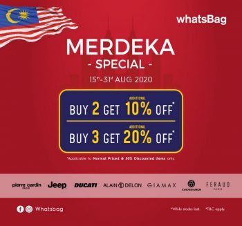 WhatsBag-Merdeka-Special-Promotion-350x327 - Bags Fashion Accessories Fashion Lifestyle & Department Store Kuala Lumpur Putrajaya Selangor 