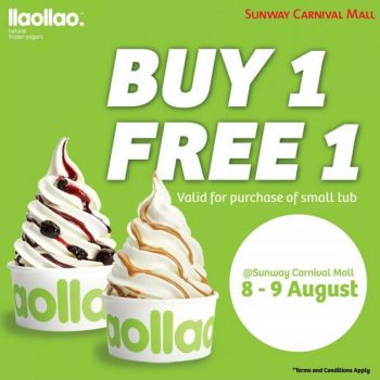 llaollao-Buy-1-Free-1-Promotion-at-Sunway-Carnival-Mall-350x350 - Beverages Food , Restaurant & Pub Ice Cream Penang Promotions & Freebies 