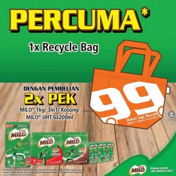 99-Speedmart-Milo-Free-Recycle-Bag-Promotion-350x350 - Johor Kedah Kelantan Kuala Lumpur Melaka Negeri Sembilan Pahang Penang Perak Perlis Promotions & Freebies Putrajaya Sabah Sarawak Selangor Supermarket & Hypermarket Terengganu 