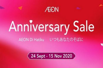 AEON-Anniversary-Sale-Promotion-350x231 - Johor Kedah Kelantan Kuala Lumpur Melaka Negeri Sembilan Pahang Penang Perak Perlis Promotions & Freebies Putrajaya Sabah Sarawak Selangor Supermarket & Hypermarket Terengganu 