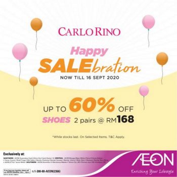 AEON-Carlo-Rino-Sale-350x349 - Fashion Accessories Fashion Lifestyle & Department Store Johor Kedah Kelantan Kuala Lumpur Malaysia Sales Melaka Negeri Sembilan Pahang Penang Perak Perlis Putrajaya Sabah Sarawak Selangor Supermarket & Hypermarket Terengganu 
