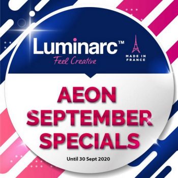 AEON-Luminarc-Dining-Ware-September-Promotion-350x350 - Johor Kedah Kelantan Kuala Lumpur Melaka Negeri Sembilan Pahang Penang Perak Perlis Promotions & Freebies Putrajaya Sabah Sarawak Selangor Supermarket & Hypermarket Terengganu 