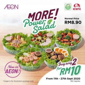 AEON-Power-Salad-2-Bowls-at-RM10-Promotion-350x350 - Johor Kedah Kelantan Kuala Lumpur Melaka Negeri Sembilan Pahang Penang Perak Perlis Promotions & Freebies Putrajaya Sabah Sarawak Selangor Supermarket & Hypermarket Terengganu 