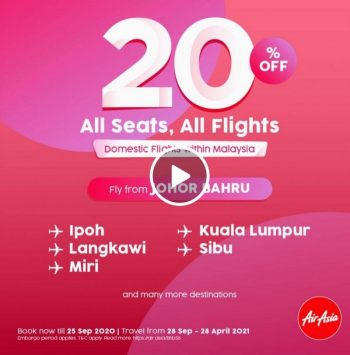 AirAsia-Seats-Flights-Sept-Promo-350x355 - Air Fare Johor Kedah Kelantan Kuala Lumpur Melaka Negeri Sembilan Online Store Pahang Penang Perak Perlis Promotions & Freebies Putrajaya Sabah Sarawak Selangor Sports,Leisure & Travel Terengganu Travel Packages 