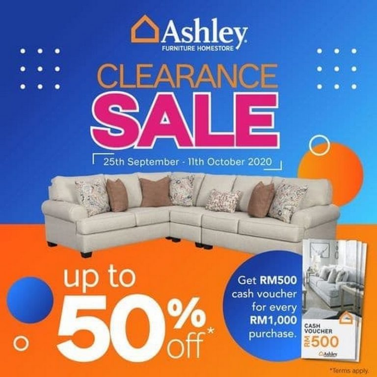 25 Sep11 Oct 2020 Ashley Furniture HomeStore Clearance Sale