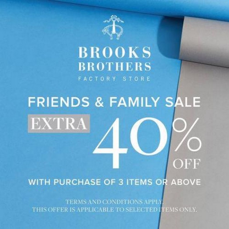 brooks brothers friends and family sale