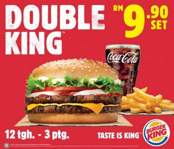 Burger-King-Double-King-Set-Promo-350x300 - Beverages Burger Food , Restaurant & Pub Johor Kedah Kelantan Kuala Lumpur Melaka Negeri Sembilan Pahang Penang Perak Perlis Promotions & Freebies Putrajaya Sabah Sarawak Selangor Terengganu 