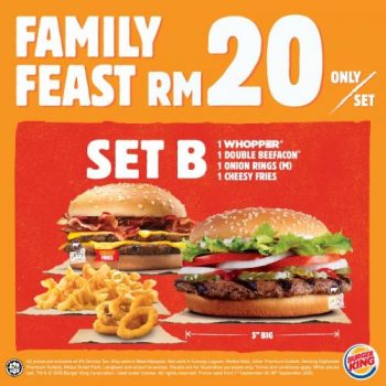 Burger-King-Family-Feast-Bundles-Promo-2-350x350 - Beverages Burger Food , Restaurant & Pub Johor Kedah Kelantan Kuala Lumpur Melaka Negeri Sembilan Pahang Penang Perak Perlis Promotions & Freebies Putrajaya Sabah Sarawak Selangor Terengganu 