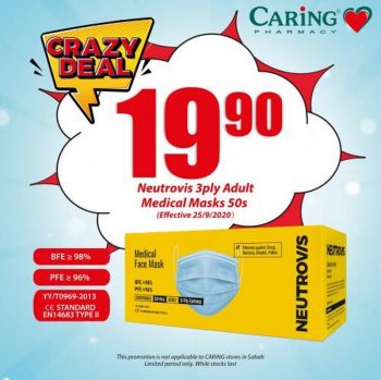 Caring-Pharmacy-Neutrovis-3ply-Medical-Masks-Promo-350x349 - Beauty & Health Health Supplements Personal Care Promotions & Freebies Sabah 