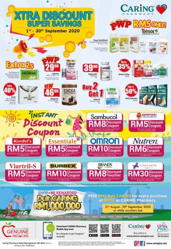 Caring-Pharmacy-Xtra-Discount-Super-Savings-Promotion-350x508 - Beauty & Health Health Supplements Johor Kedah Kelantan Kuala Lumpur Melaka Negeri Sembilan Pahang Penang Perak Perlis Personal Care Promotions & Freebies Putrajaya Sabah Sarawak Selangor Terengganu 