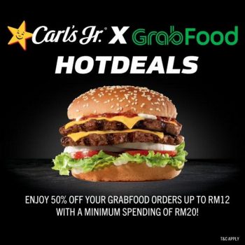 Carls-Jr-50-OFF-Promotion-on-GrabFood-350x350 - Beverages Food , Restaurant & Pub Johor Kedah Kelantan Kuala Lumpur Melaka Negeri Sembilan Online Store Pahang Penang Perak Perlis Promotions & Freebies Putrajaya Sabah Sarawak Selangor Terengganu 