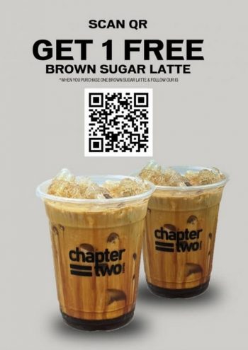 Chapter-Two-Free-Brown-Sugar-Latte-Promo-350x495 - Beverages Food , Restaurant & Pub Promotions & Freebies Sabah 