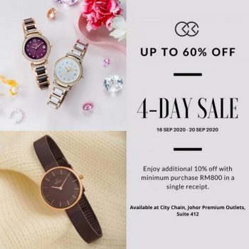 City-Chain-Special-Sale-Up-To-60-OFF-at-Johor-Premium-Outlets-350x350 - Fashion Accessories Fashion Lifestyle & Department Store Johor Malaysia Sales Watches 