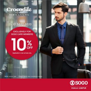 Crocodile-Mens-Apparel-10-Off-Promo-at-SOGO-KL-350x350 - Apparels Fashion Accessories Fashion Lifestyle & Department Store Kuala Lumpur Promotions & Freebies Selangor 