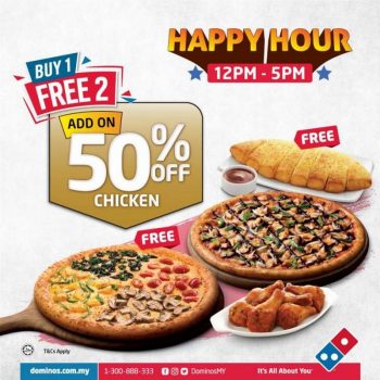 Dominos-Pizza-Happy-Hour-Promo-350x350 - Beverages Food , Restaurant & Pub Johor Kedah Kelantan Kuala Lumpur Melaka Negeri Sembilan Online Store Pahang Penang Perak Perlis Promotions & Freebies Putrajaya Sabah Sarawak Selangor Terengganu 