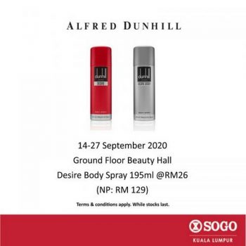 Dunhill-Fragrance-Promotion-at-SOGO-350x350 - Beauty & Health Fragrances Kuala Lumpur Promotions & Freebies Selangor 